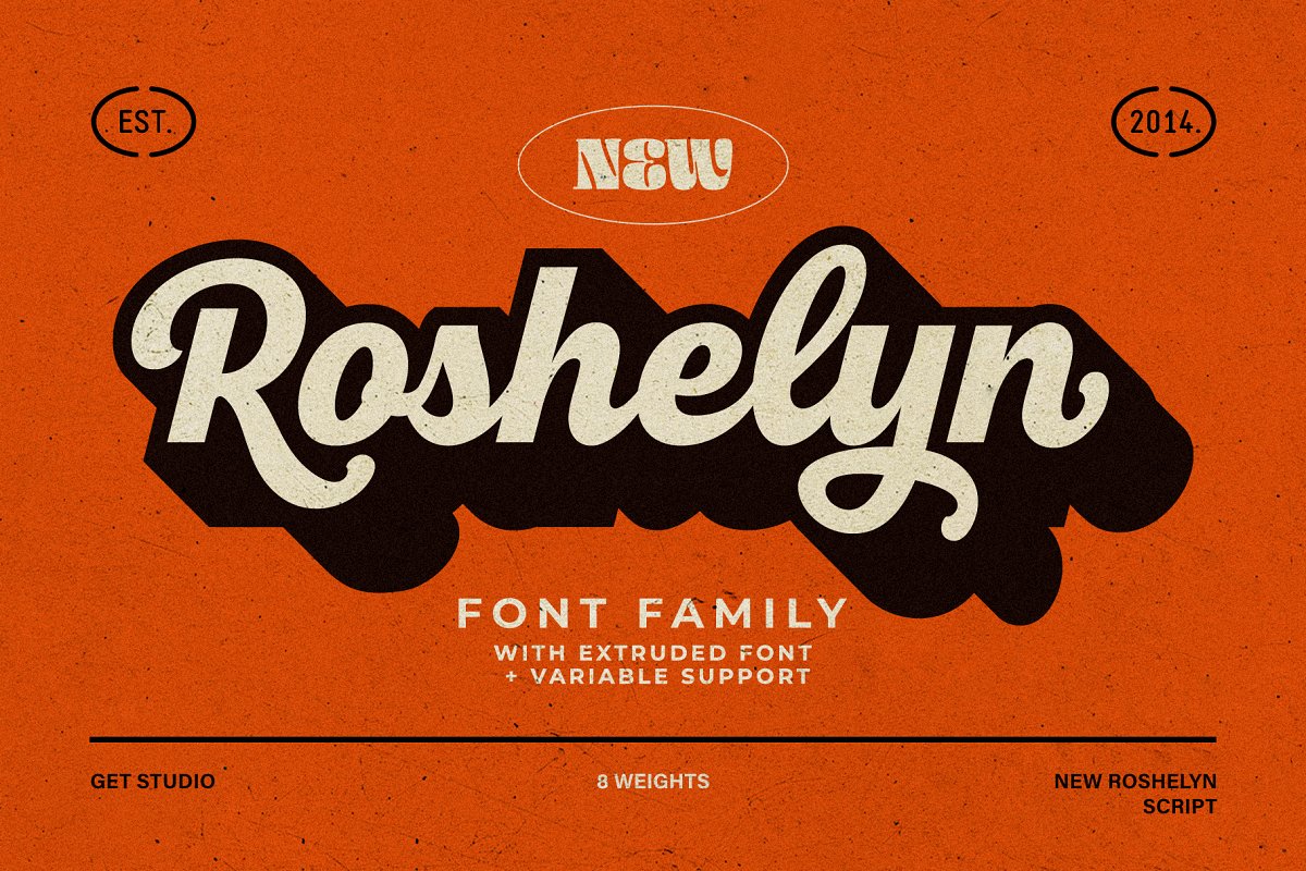 New Roshelyn Script   Font Family Free Download