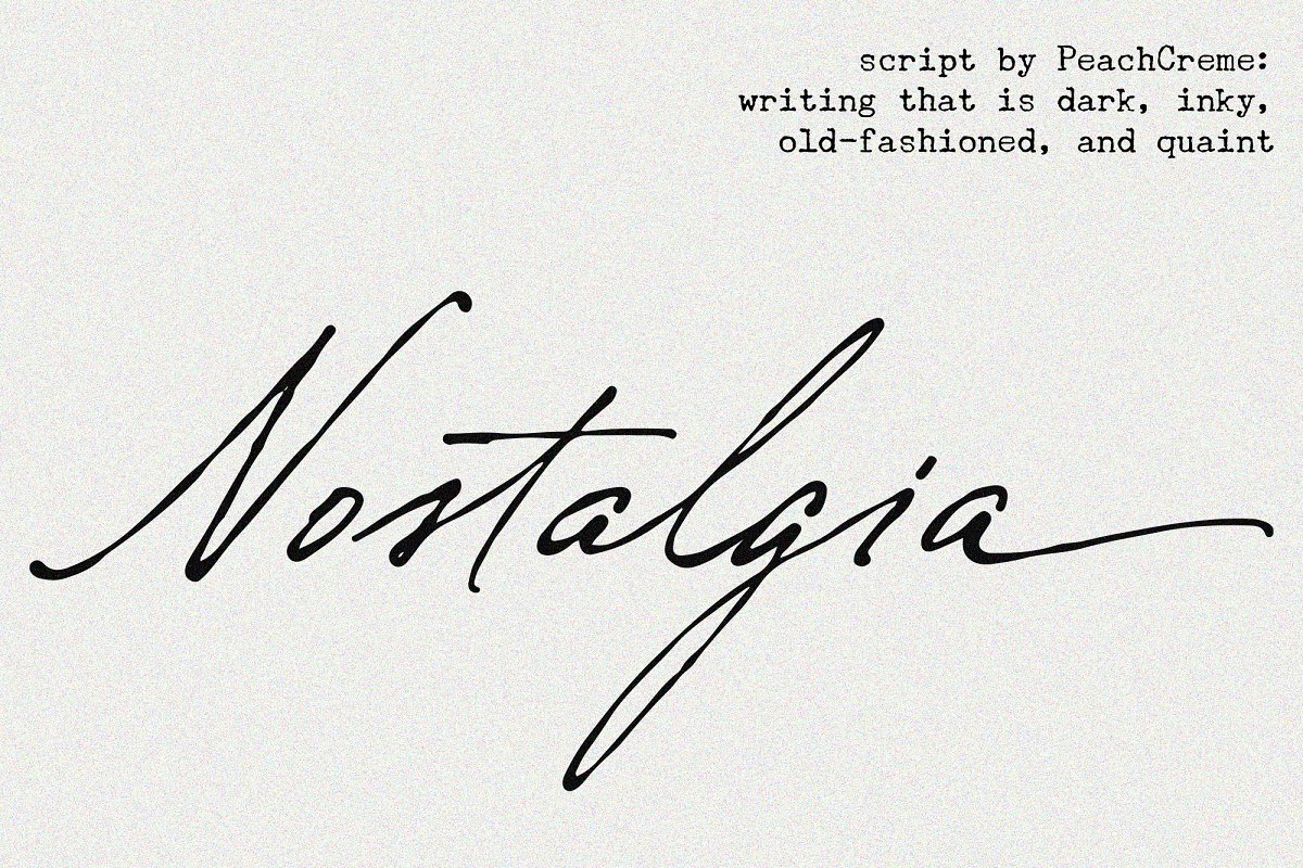 Nostalgia    Vintage Script Font Free Download