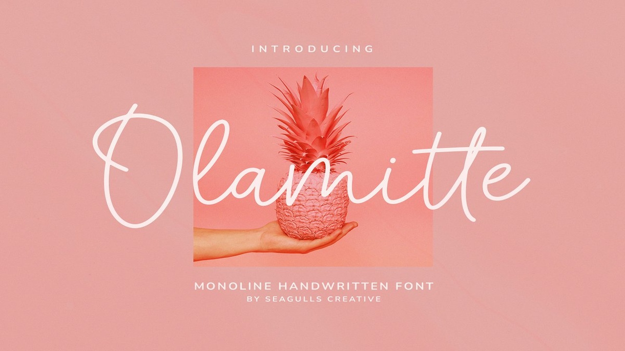 Olamitte Monoline Handwritten Font