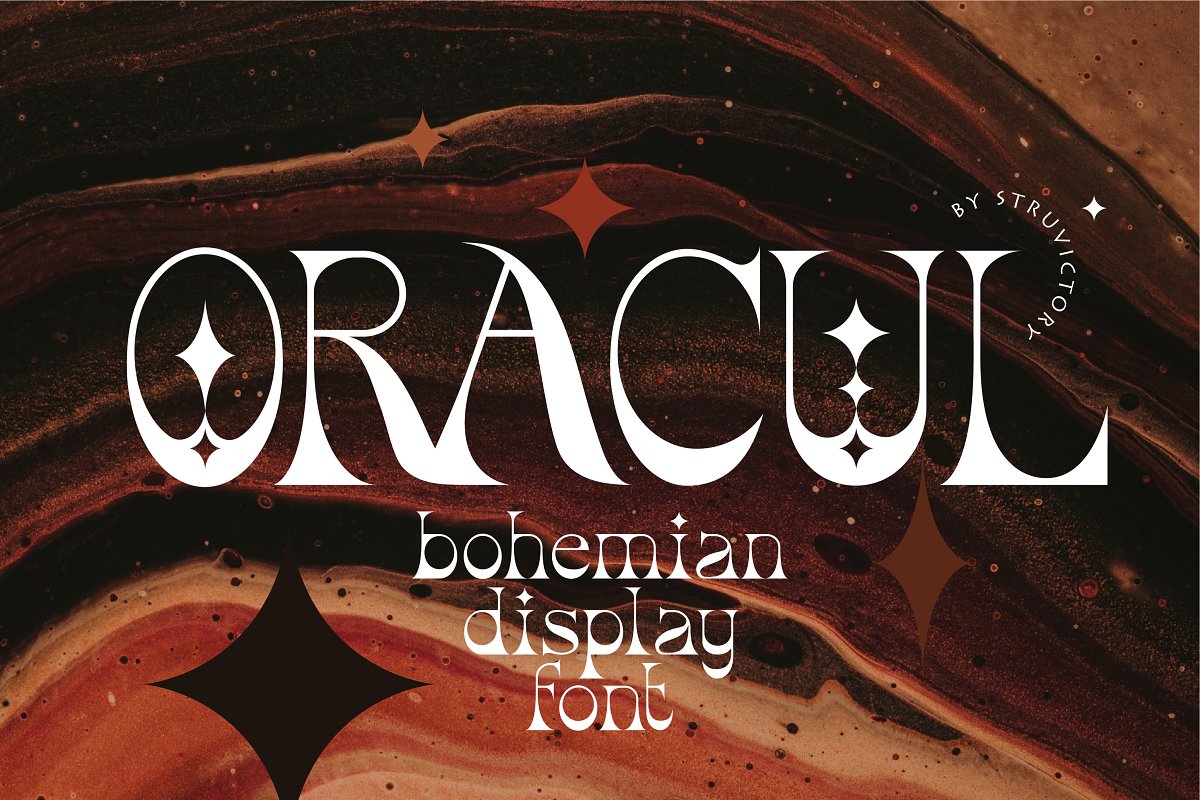 Oracul Bohemian Display Font Family Free Download Oracul Bohemian Display Font