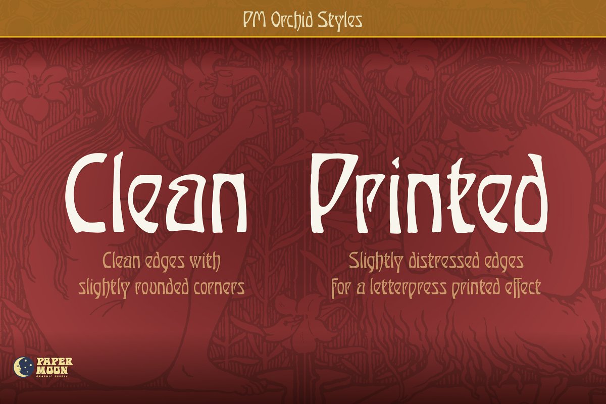 Orchid Vintage Art Nouveau Font