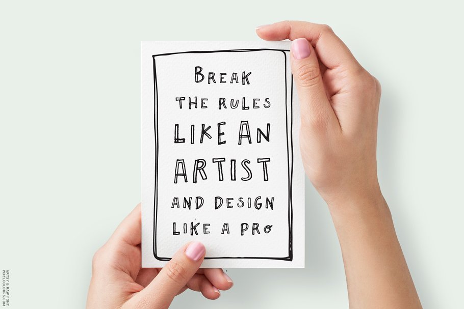 Outline Font   Artsy and Raw Free Download