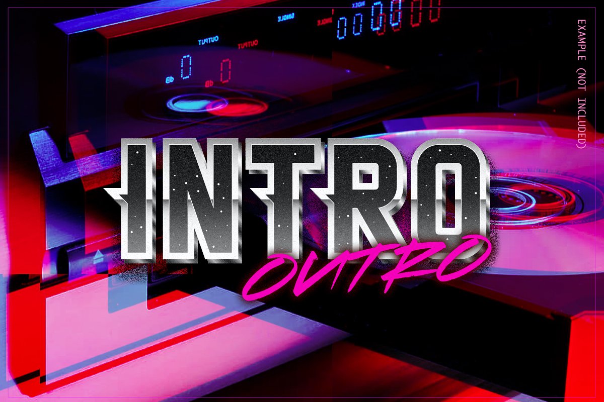 Outrun Forever in Pack Font