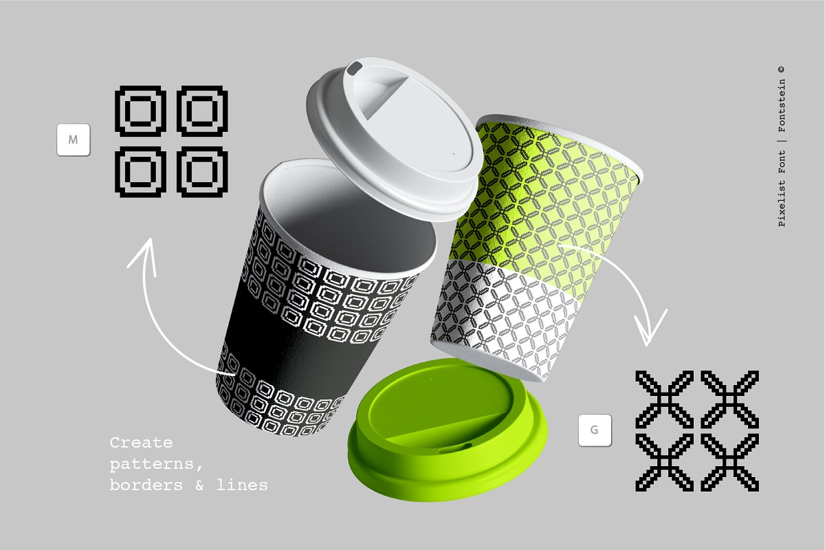 PIXELIST Pixel taste display Font