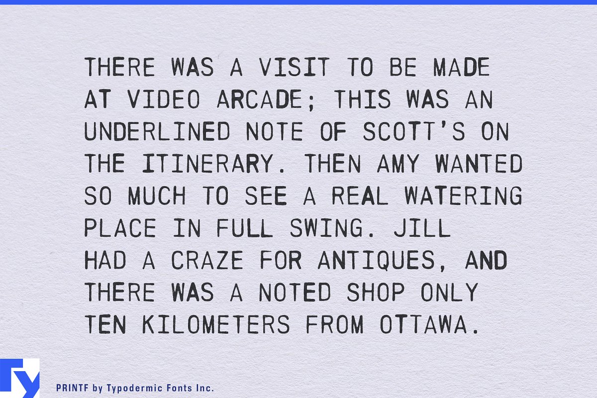 PRINTF Font Free Download