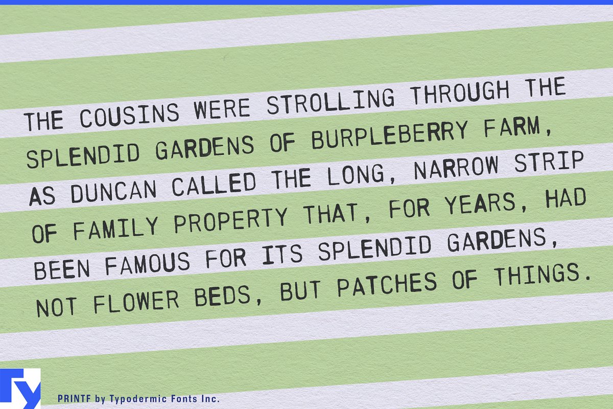 PRINTF Font Free Download