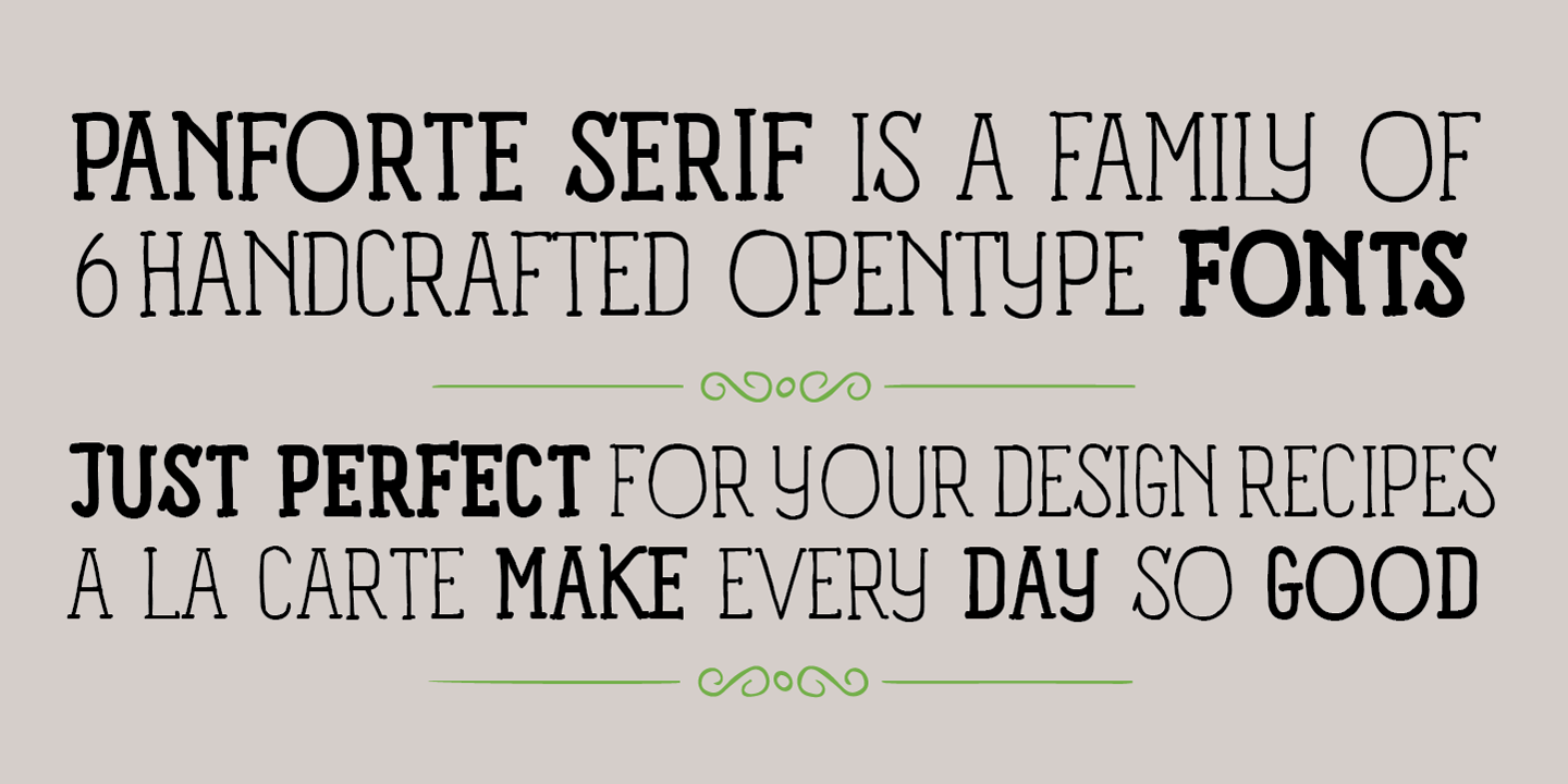 Panforte Serif Font
