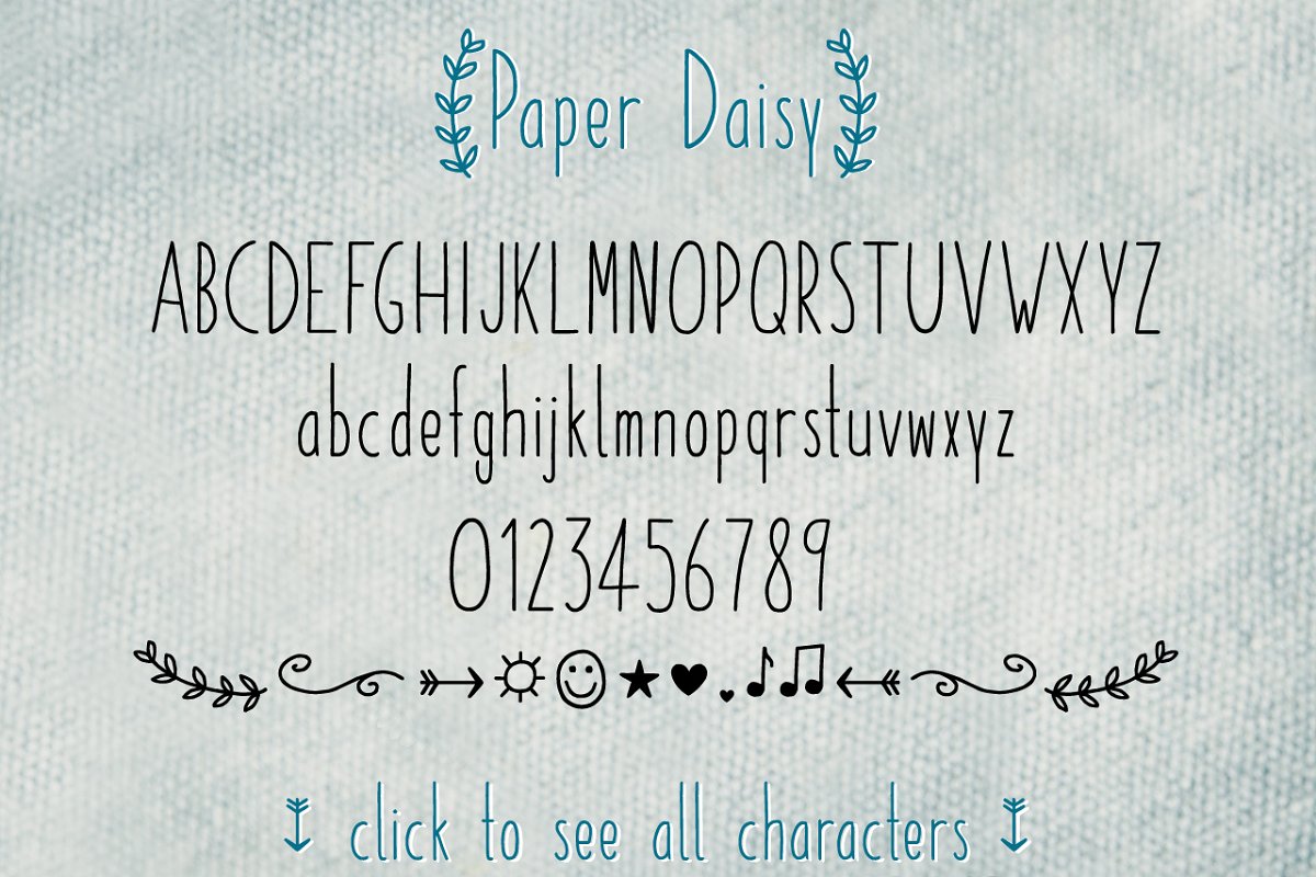 Paper Daisy Font