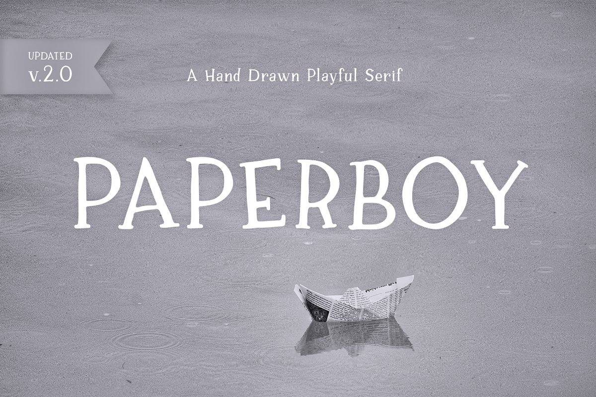 Paperboy | A Hand Drawn Serif Font Free Download