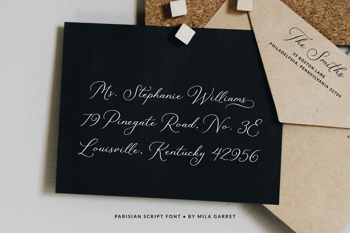 Parisian Vintage Calligraphy Script Font