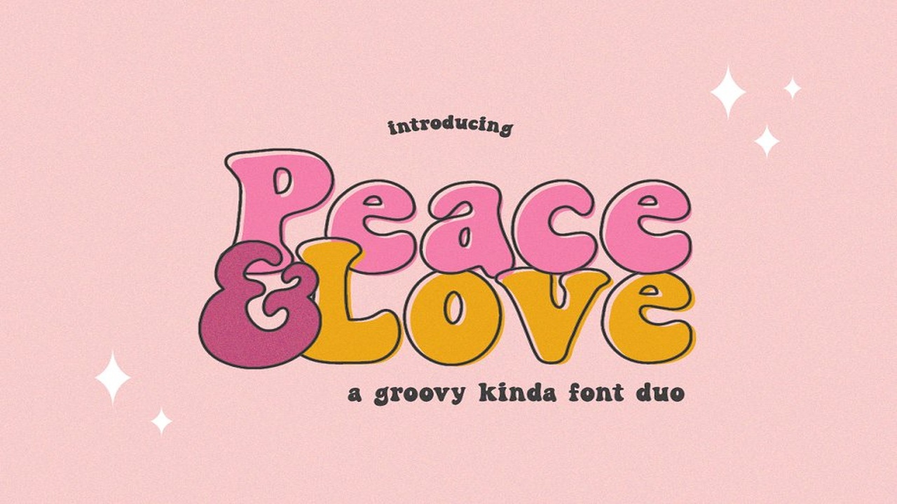 Peace Love Duo Font