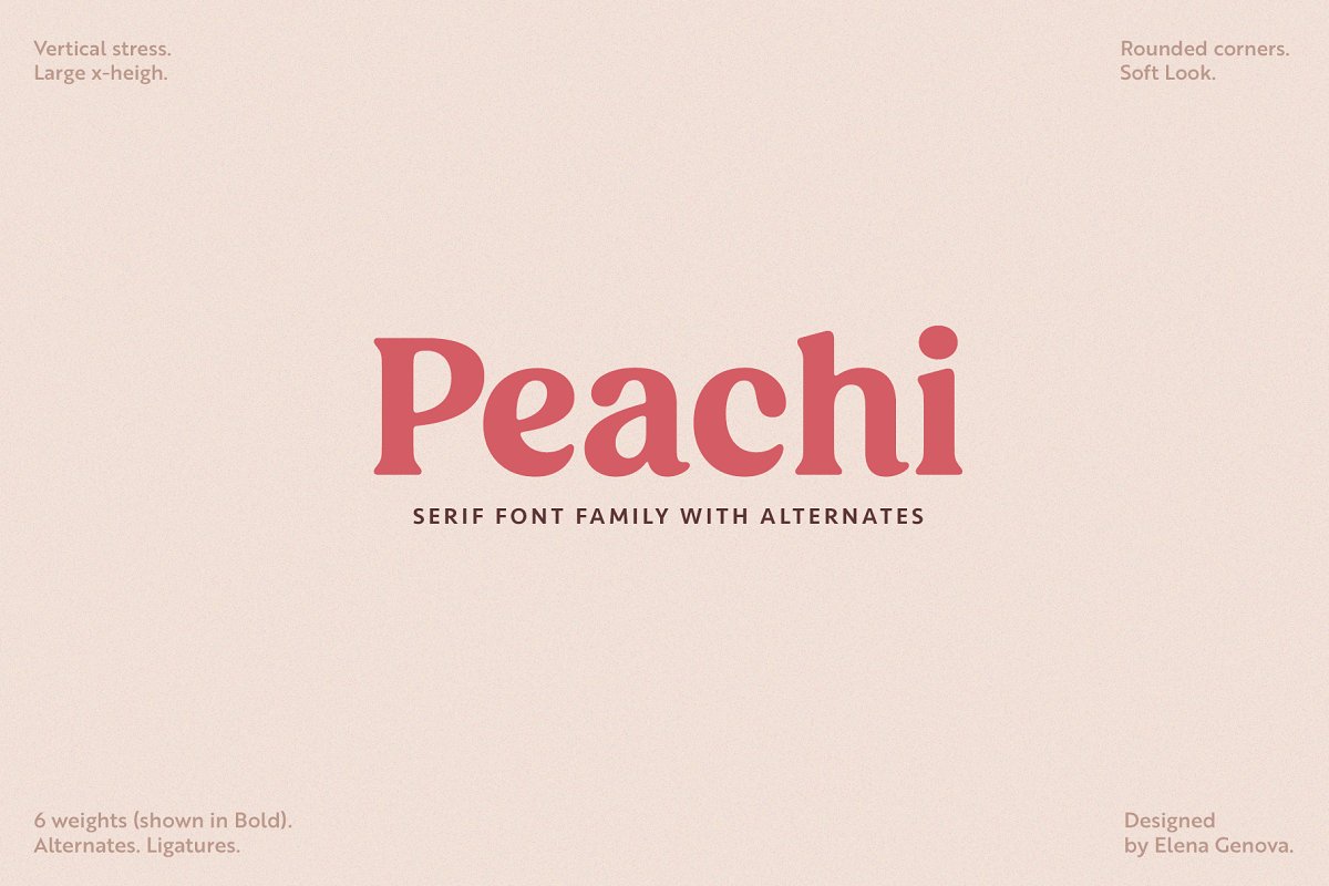 Peachi Serif Family Font Free Download