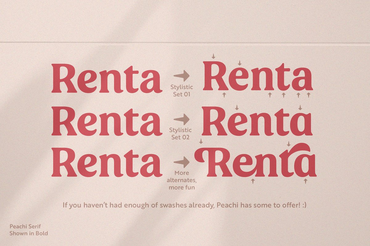 Peachi Serif Family Font Free Download