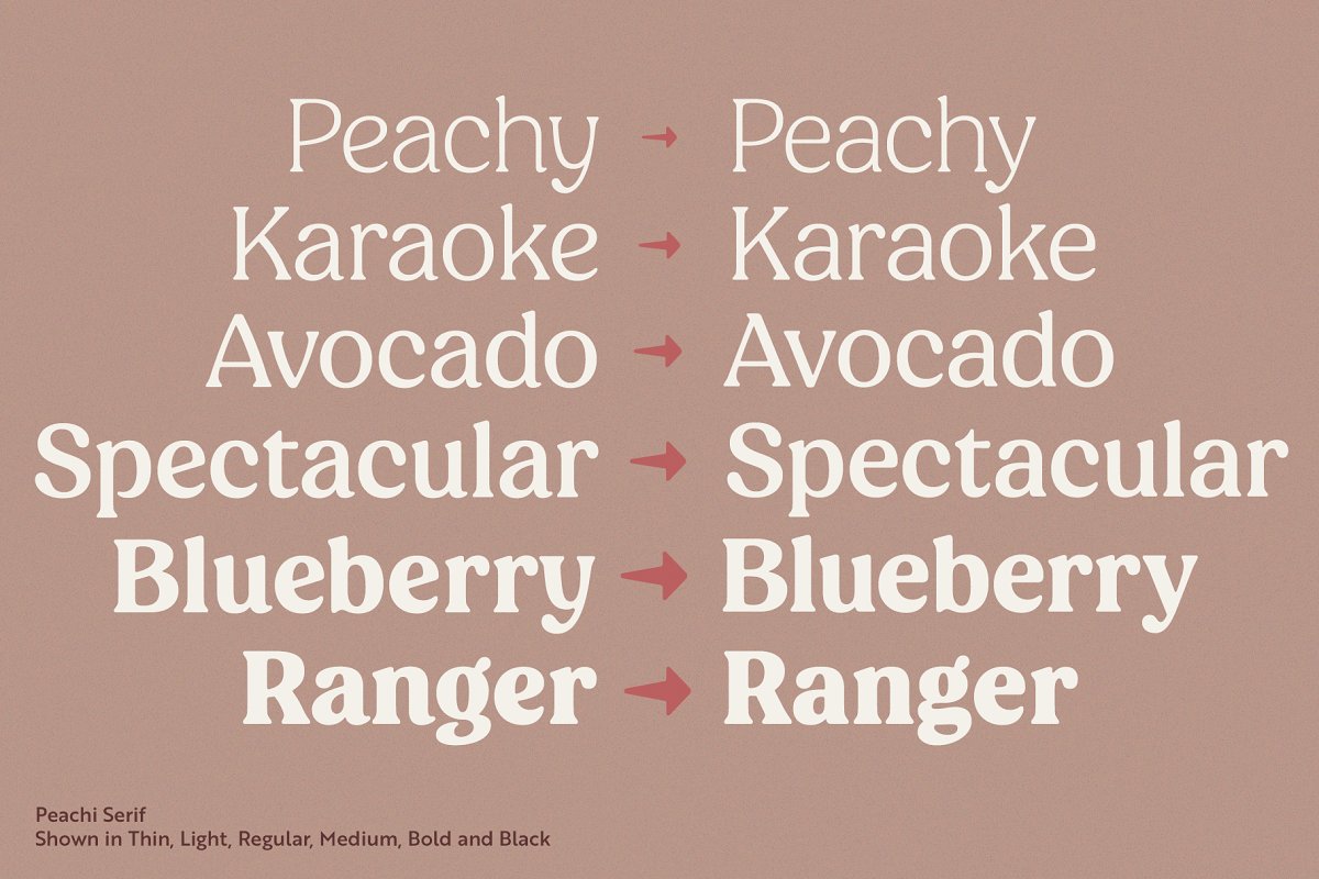 Peachi Serif Family Font Free Download