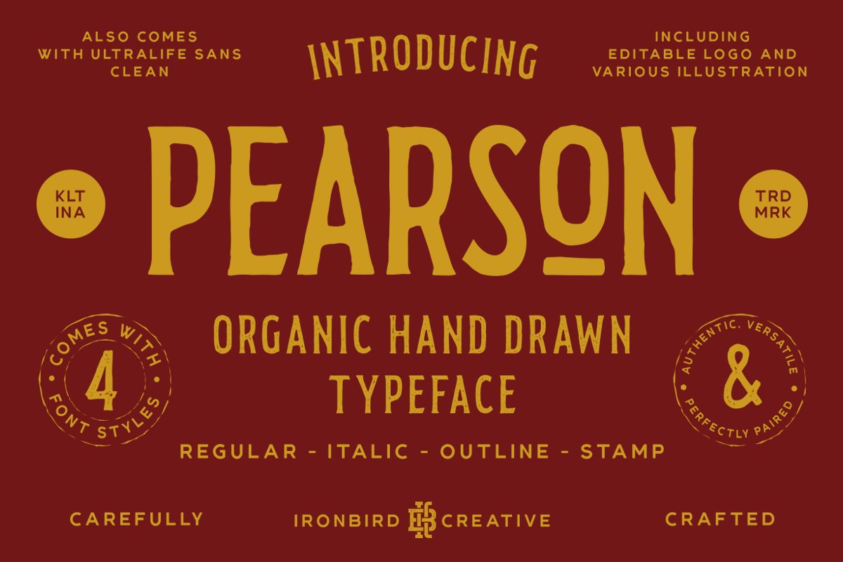 Pearson Typeface EXTRA Font