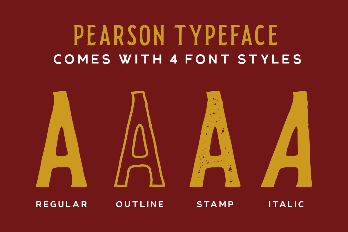 Pearson Typeface EXTRA Font