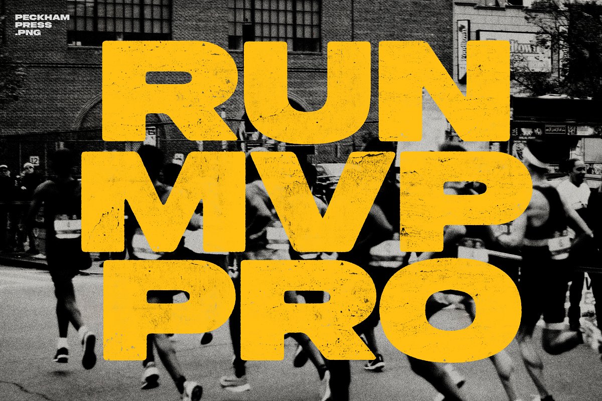 Peckham Press Handmade Type Font