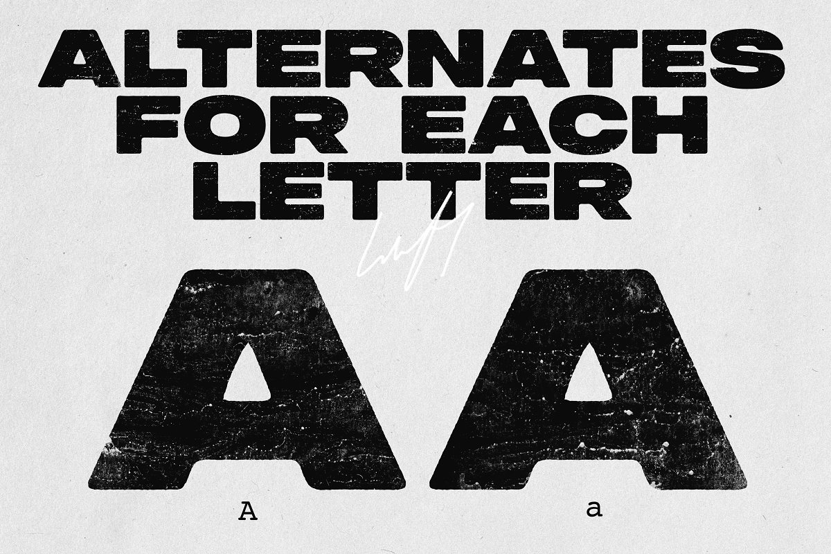 Peckham Press Handmade Type Font