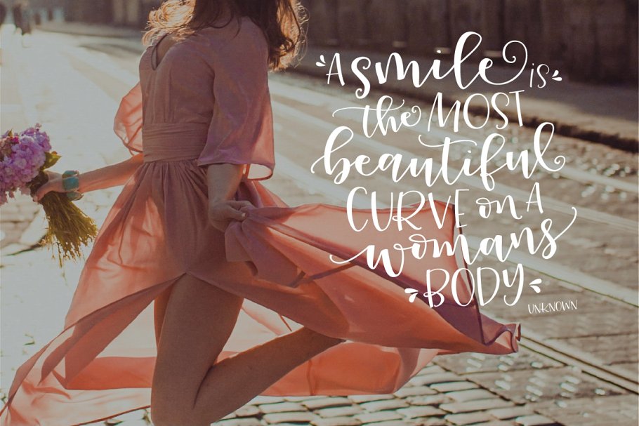 Peony Blooms Duo Font