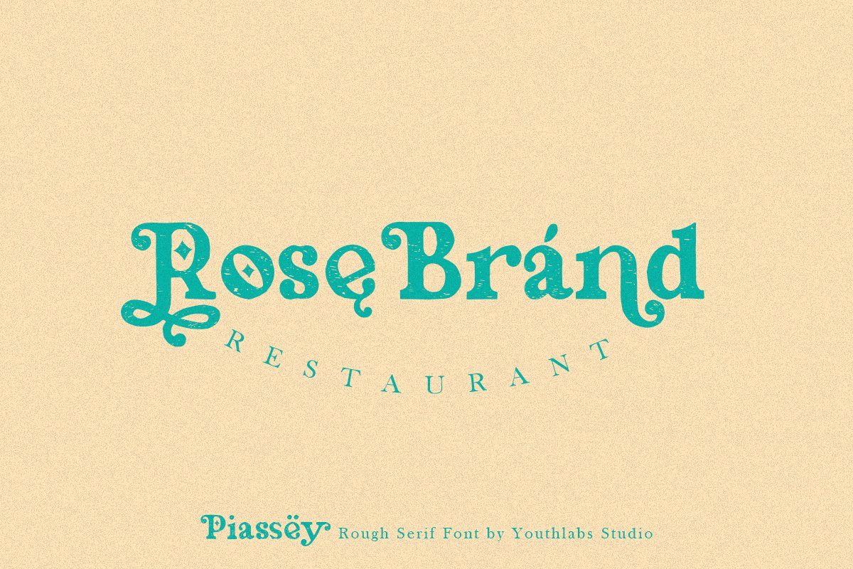 Piassey Rough Serif Font