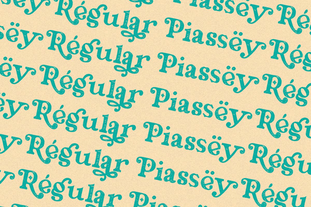 Piassey Rough Serif Font