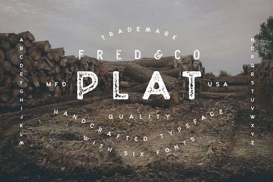 Plat Sans Serif Typeface Font