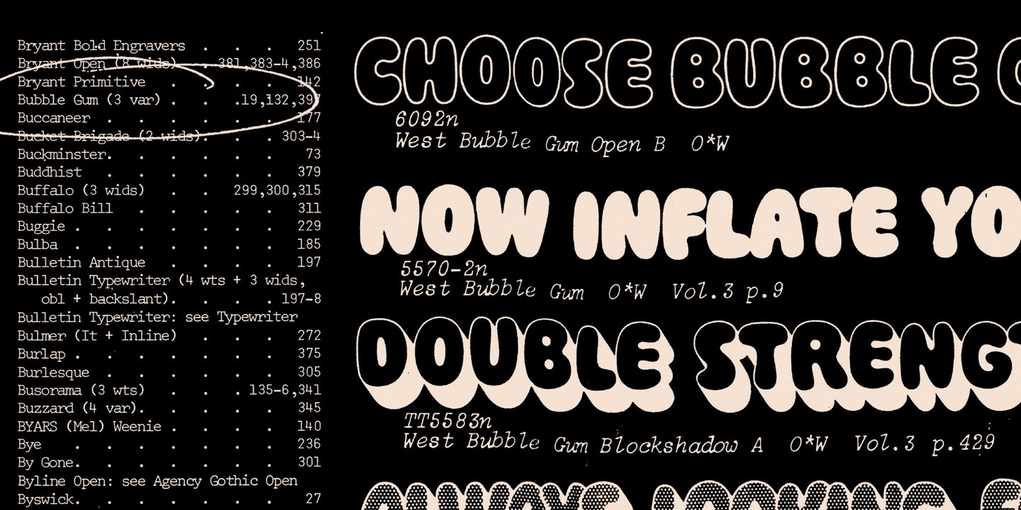 Plinc Bubble Gum Font
