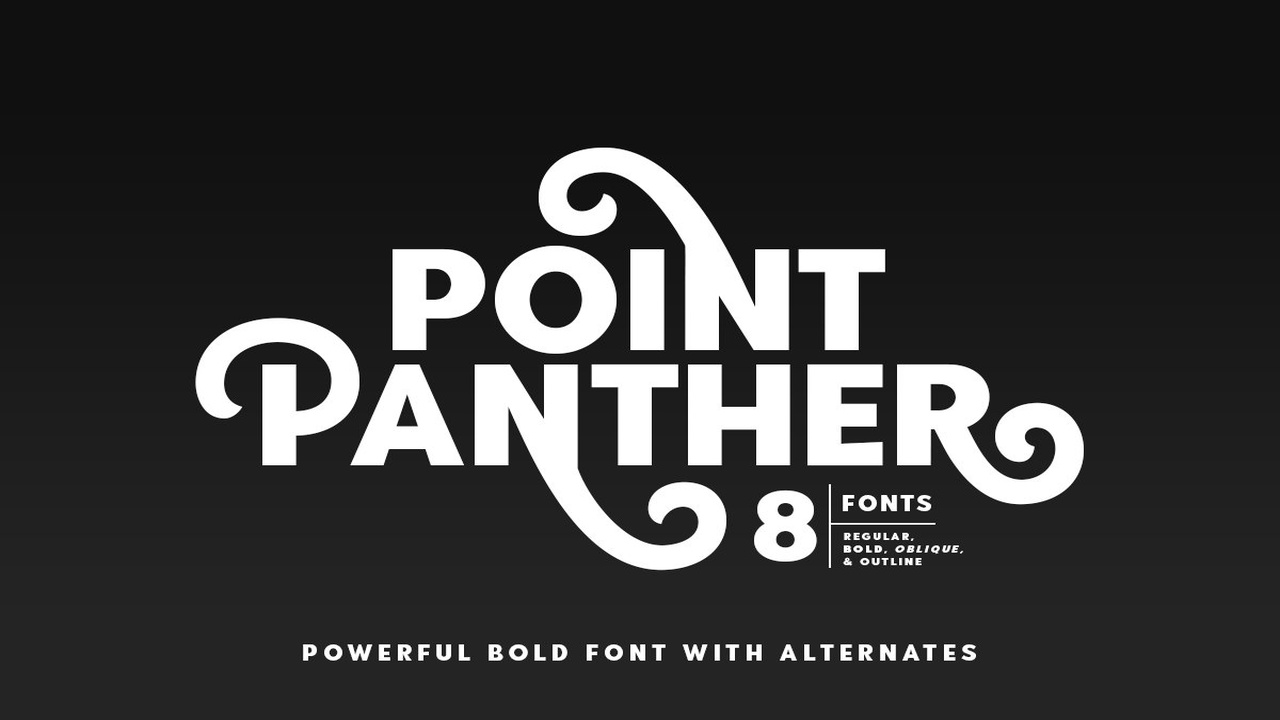 Point Panther BOLD undefined Font
