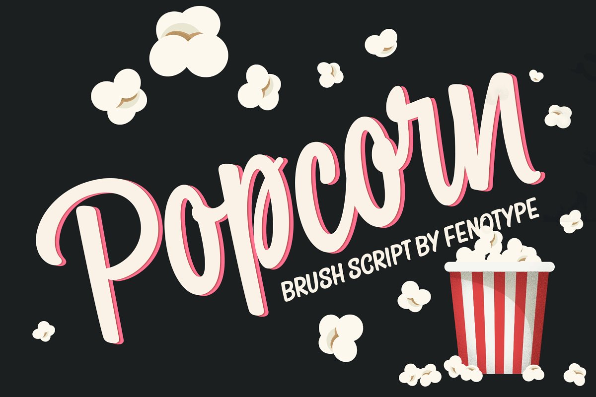 Popcorn Brush Script Font
