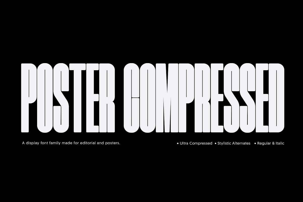 Poster Compressed Font
