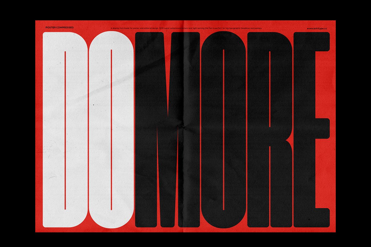 Poster Compressed Font