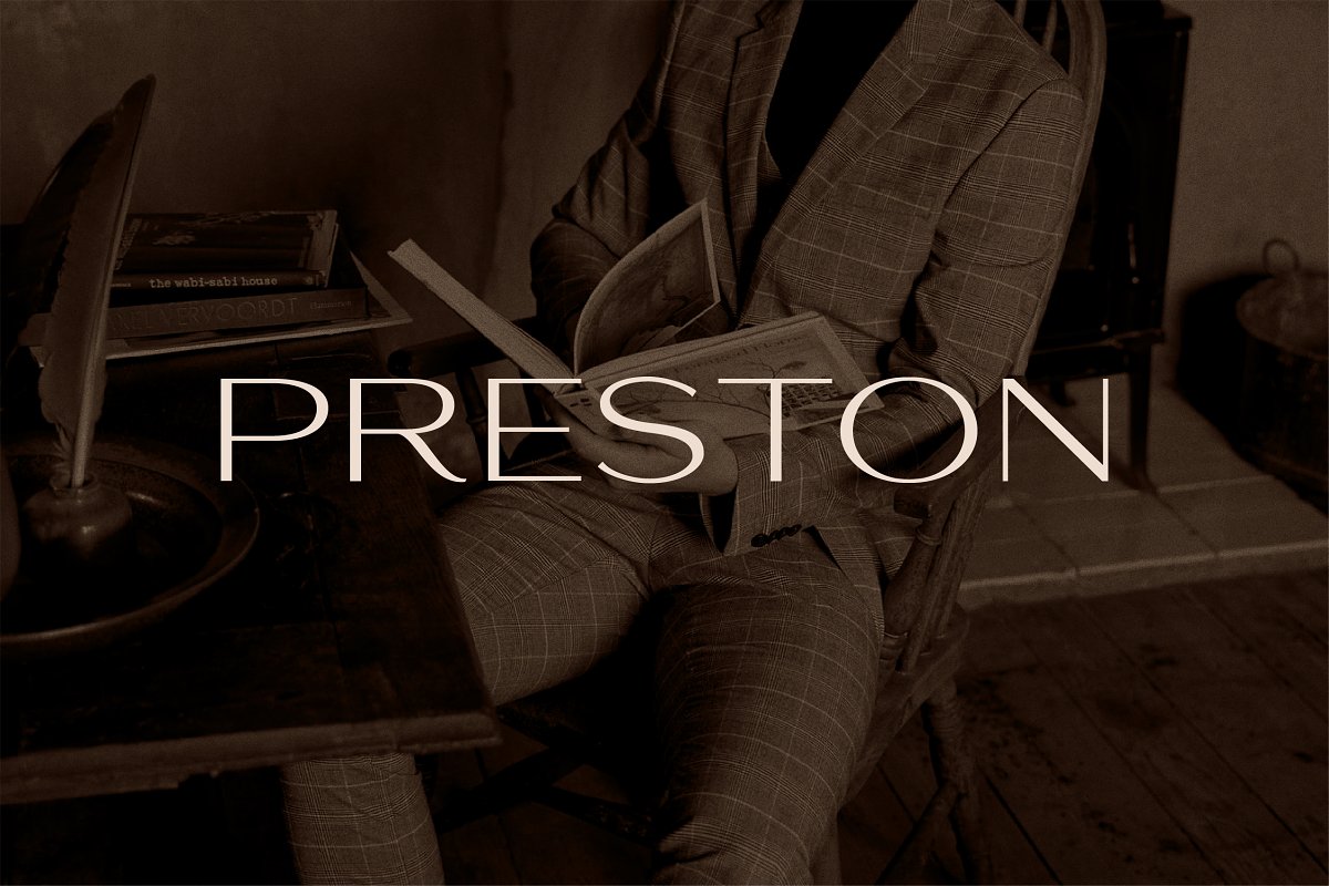 Preston   Classy All caps Sans Font Free Download