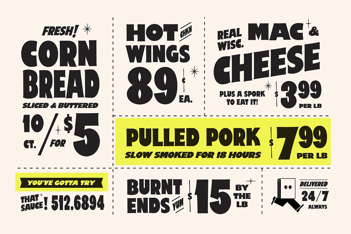 Price Check A Sign Painter Display Font