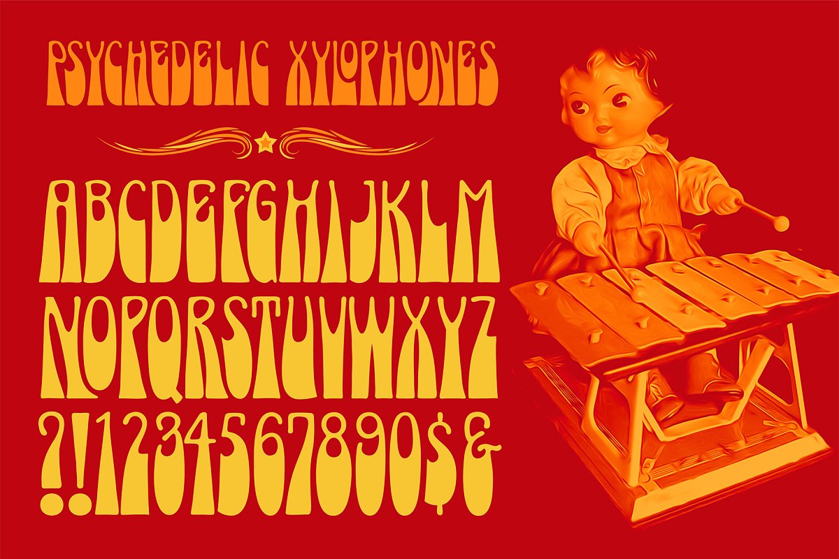 Psychedelic Xylophones Font Free Download