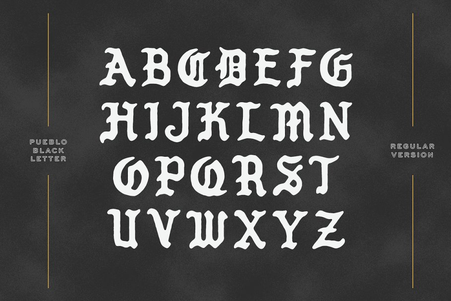 Pueblo Blackletter Styles Font