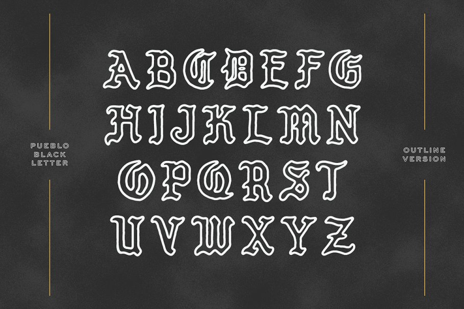 Pueblo Blackletter Styles Font