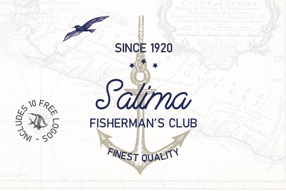 Quay Font Bundle & Bonus Logos Free Download