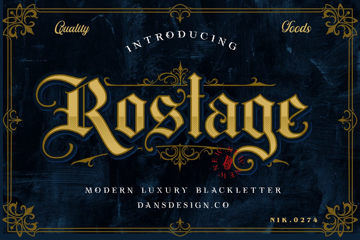 ROSTAGE Blackletter Font
