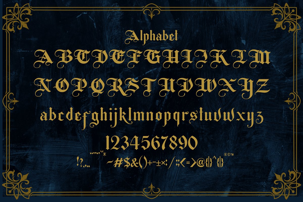 ROSTAGE Blackletter Font