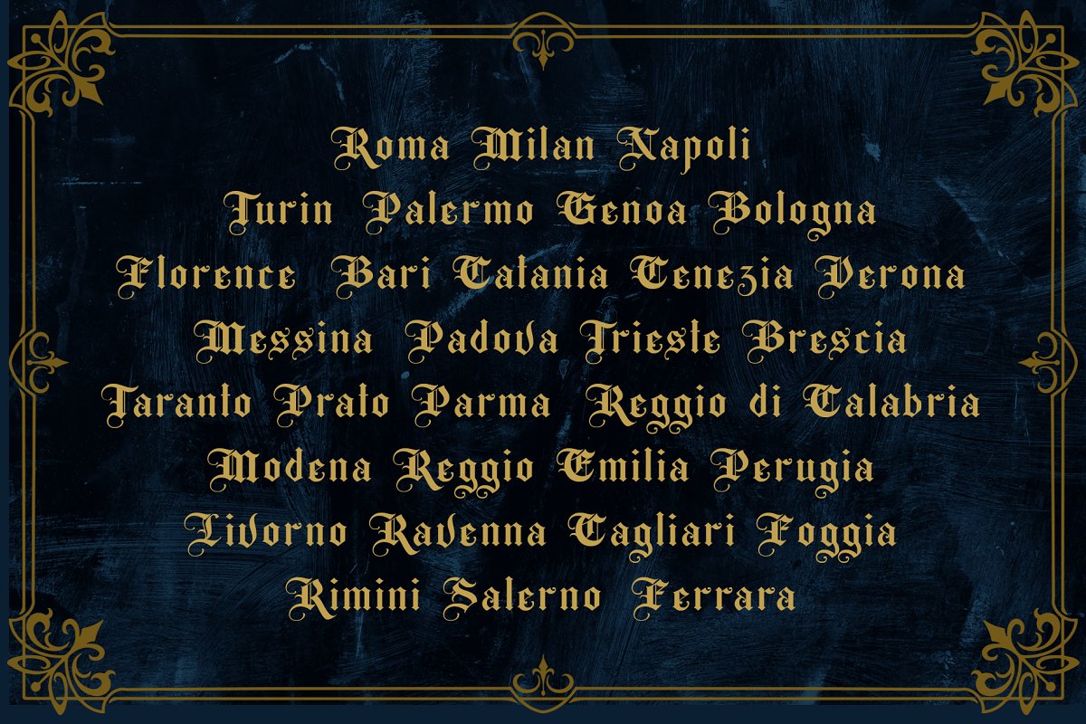 ROSTAGE Blackletter Font