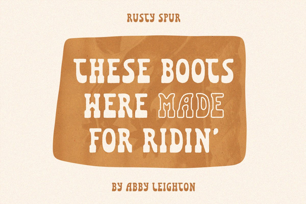 RUSTY SPUR by Abby Leighton Font Free Download