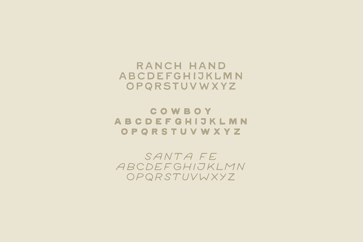 Rancheros   Western Font Trio Free Download