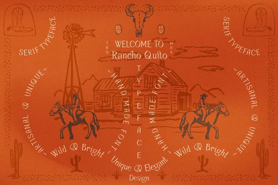 Rancho Quito elegant serif Font