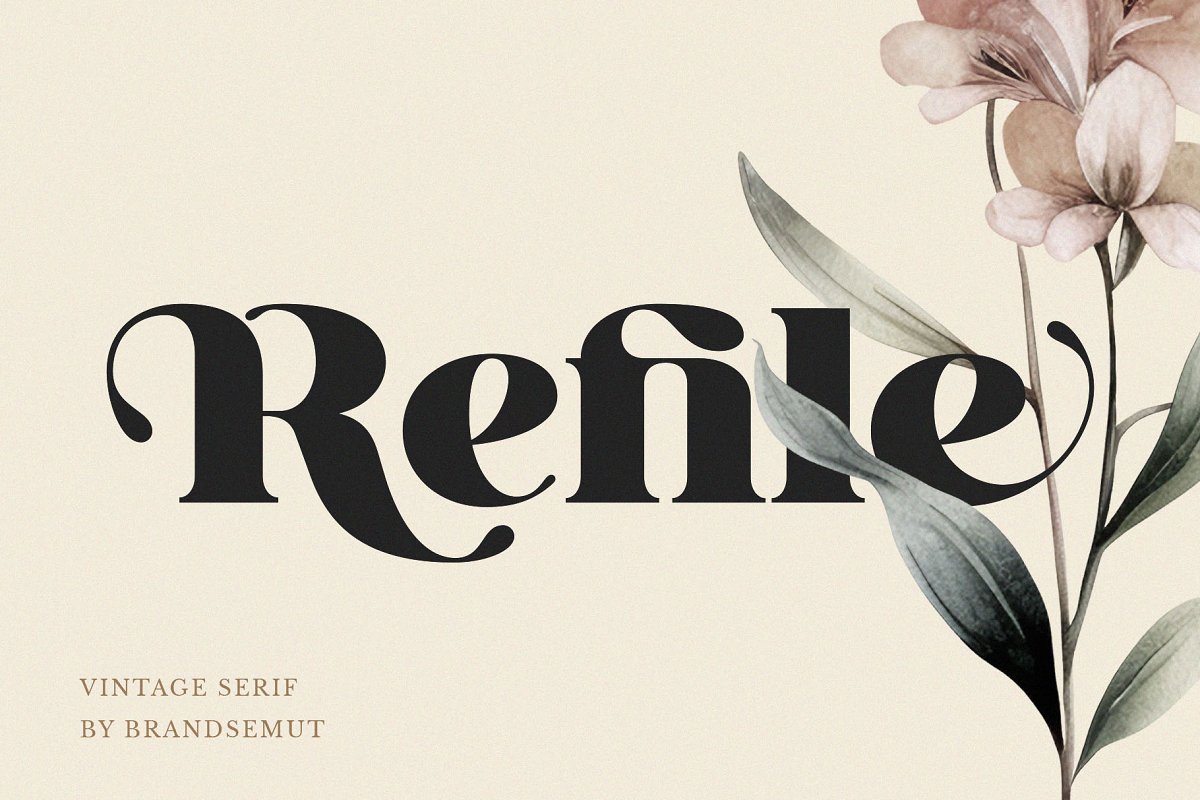 Refile || Vintage Display Serif Font Free Download