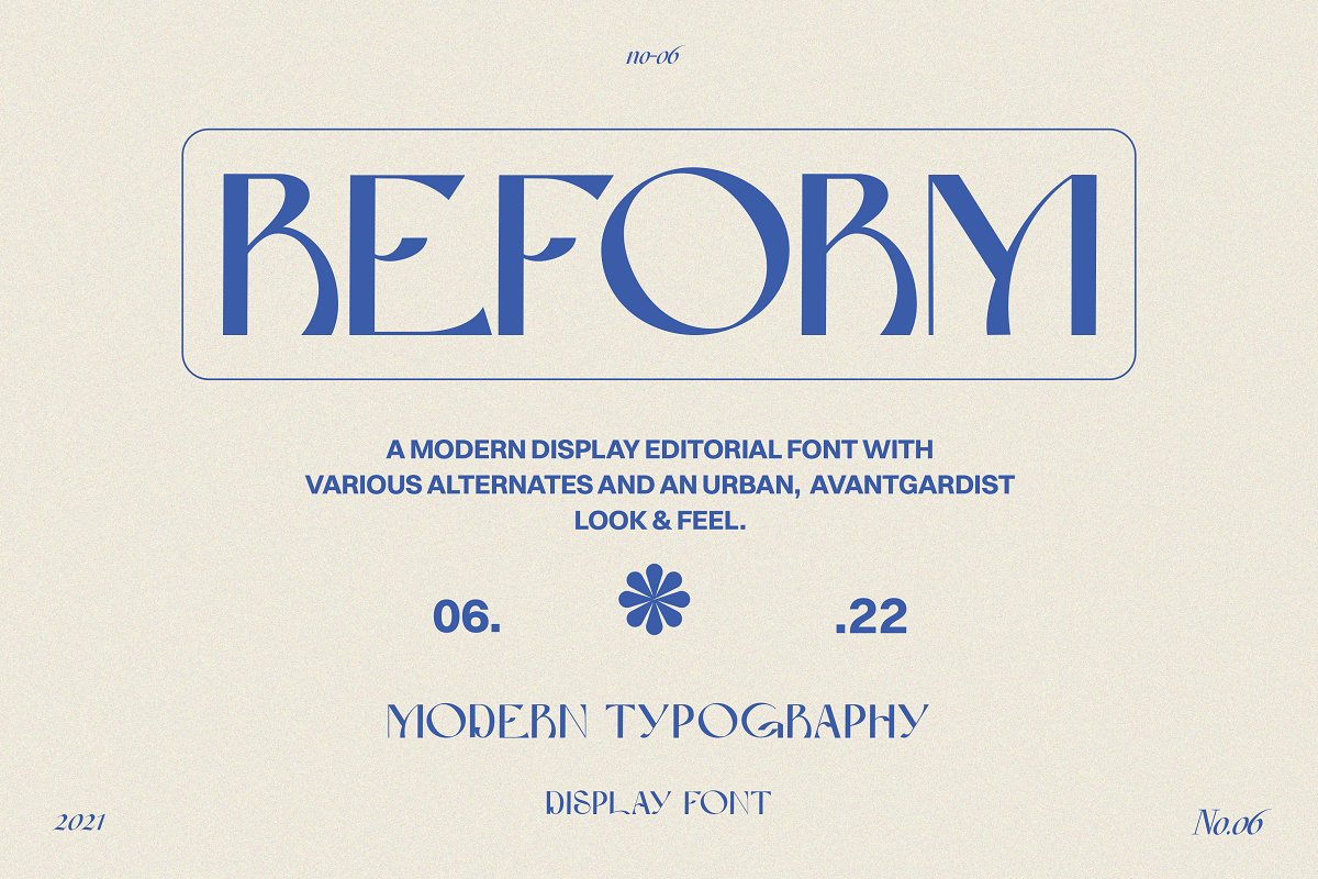 Reform Modern Display Font Free Download