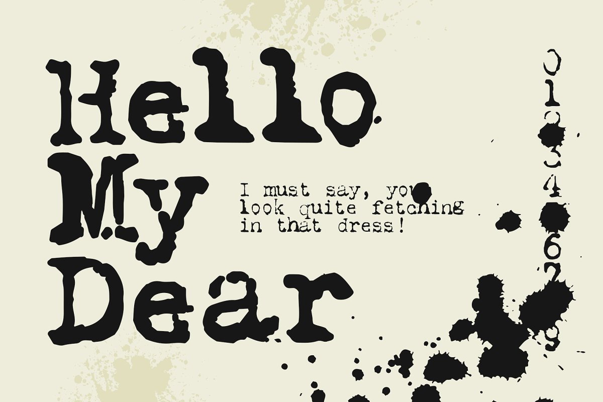 Remington 1912 Typewriter Font Free Download