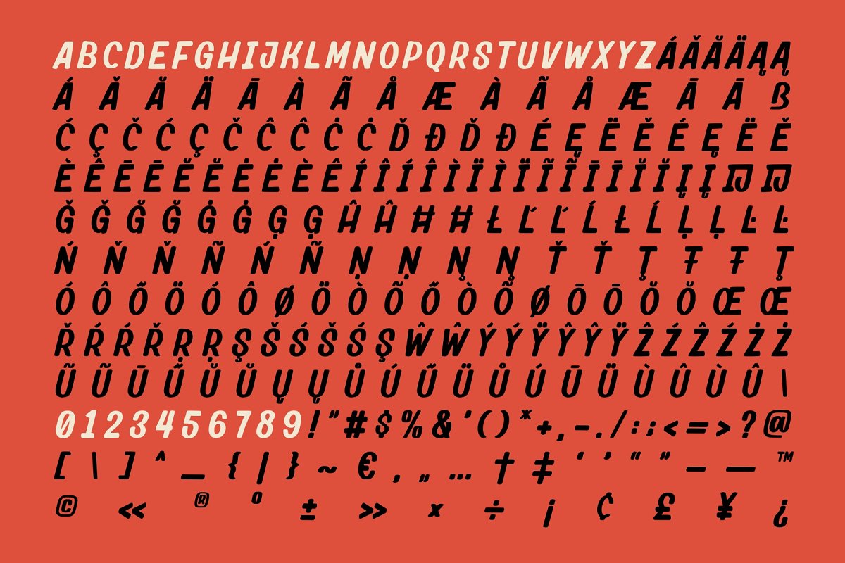 Renaise Letter Sign Typeface Font