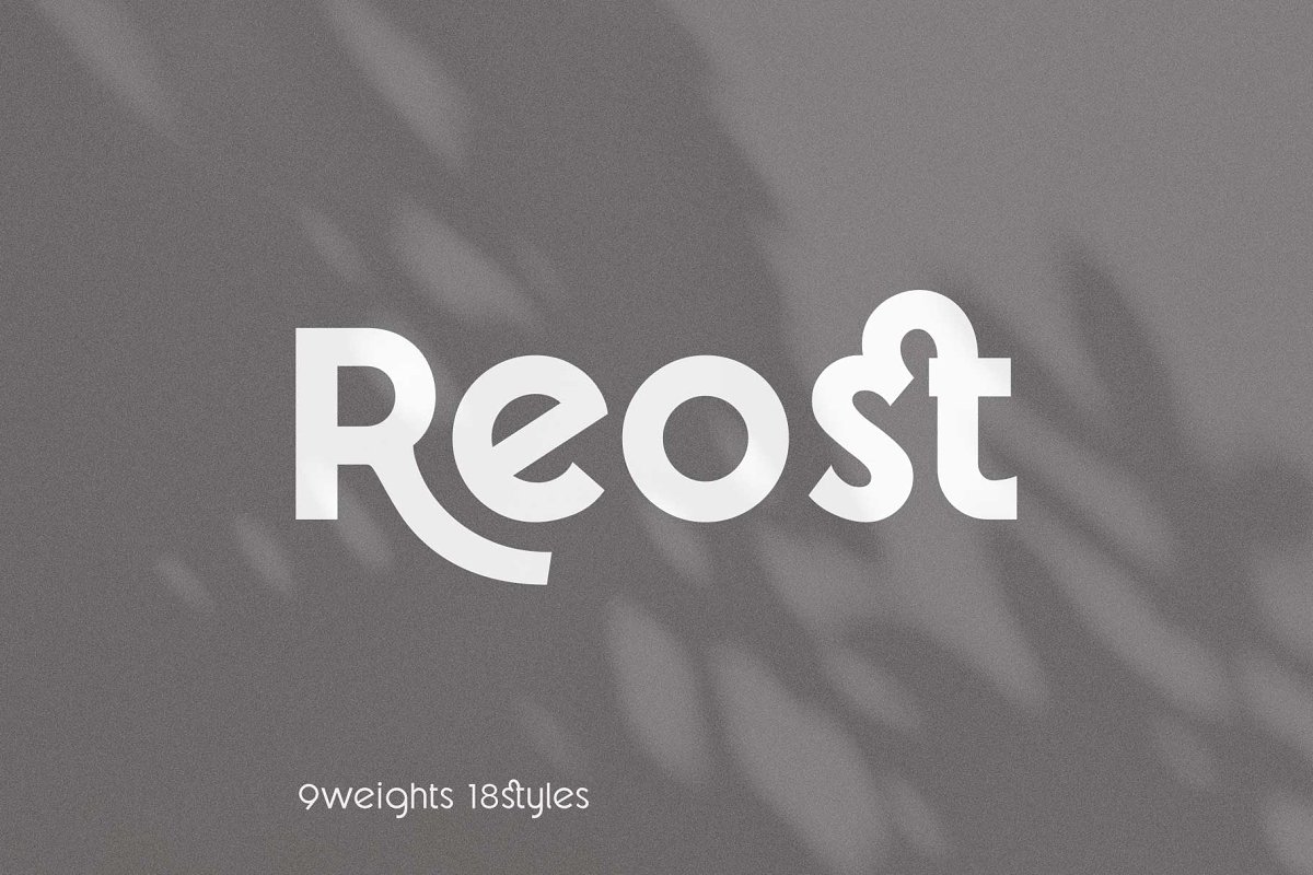 Reost   Stylish Modern Font Family Free Download
