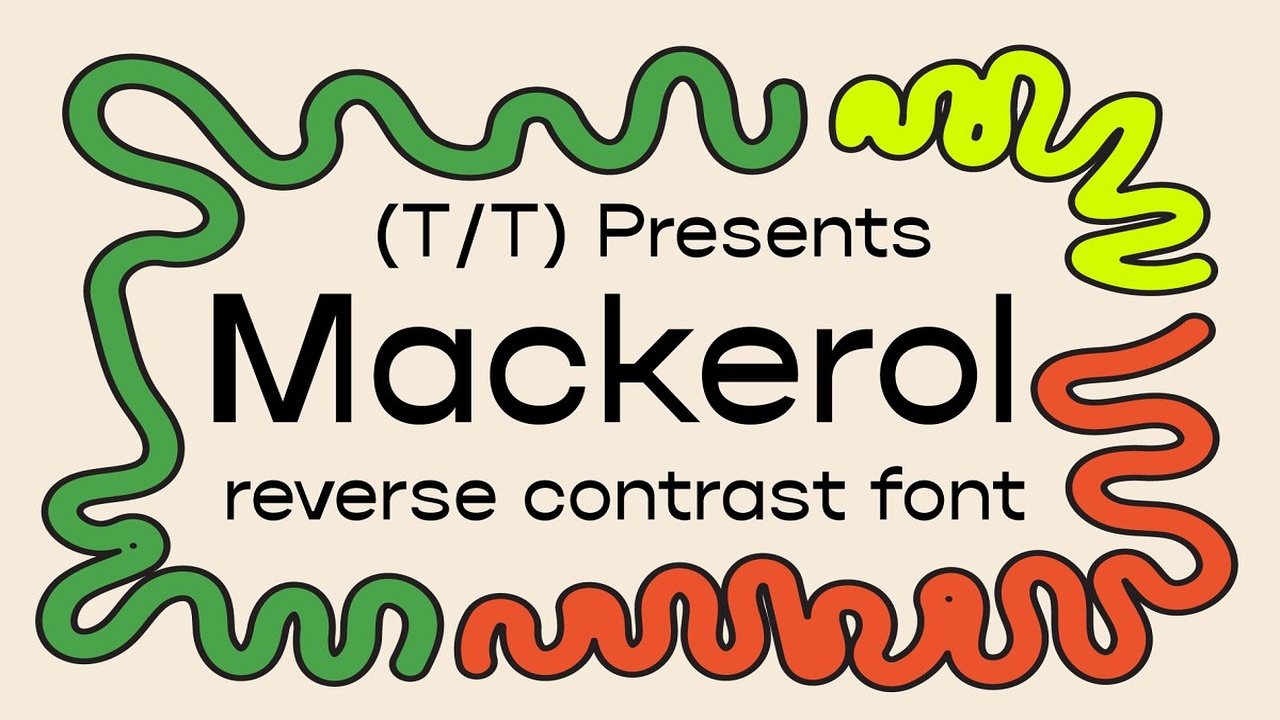 Reverse Contrast Mackerel Font