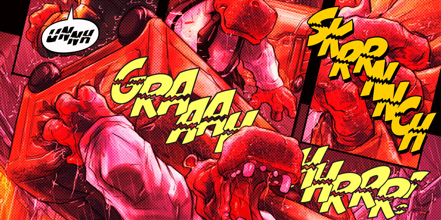 Ripped Bam Boom Font